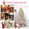 Costway 6ft. Unlit Artificial Silver Tinsel Hinged Christmas Tree with Metal Stand